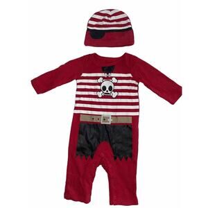 Holloween Baby 2 Piece Pirate Costume 0-3 Months